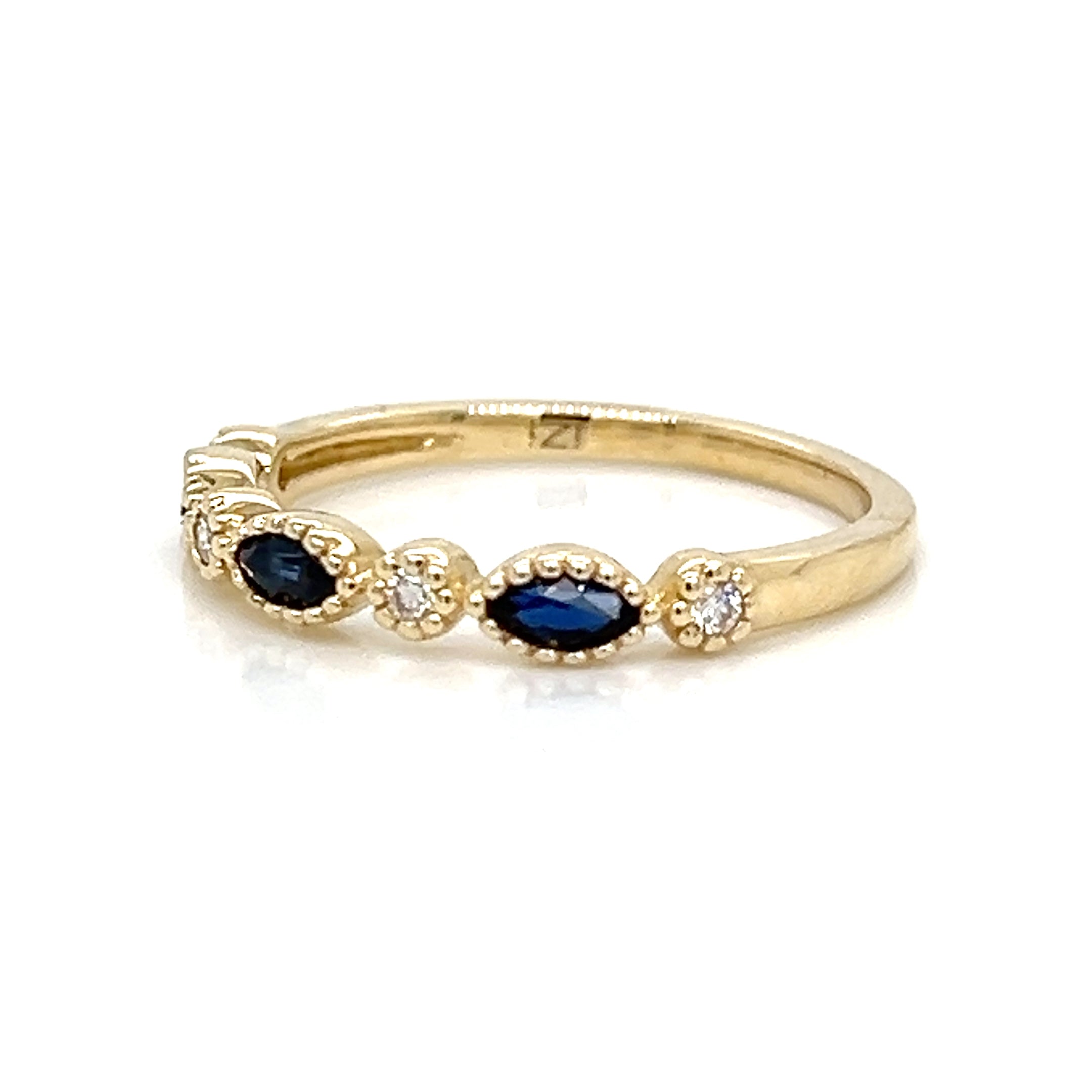 One Lady's IZI CREATIONS 14 Karat Yellow Women's Colored Stone Ring