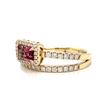 One Lady's IZI CREATIONS 14 Karat Yellow Women's Colored Stone Ring