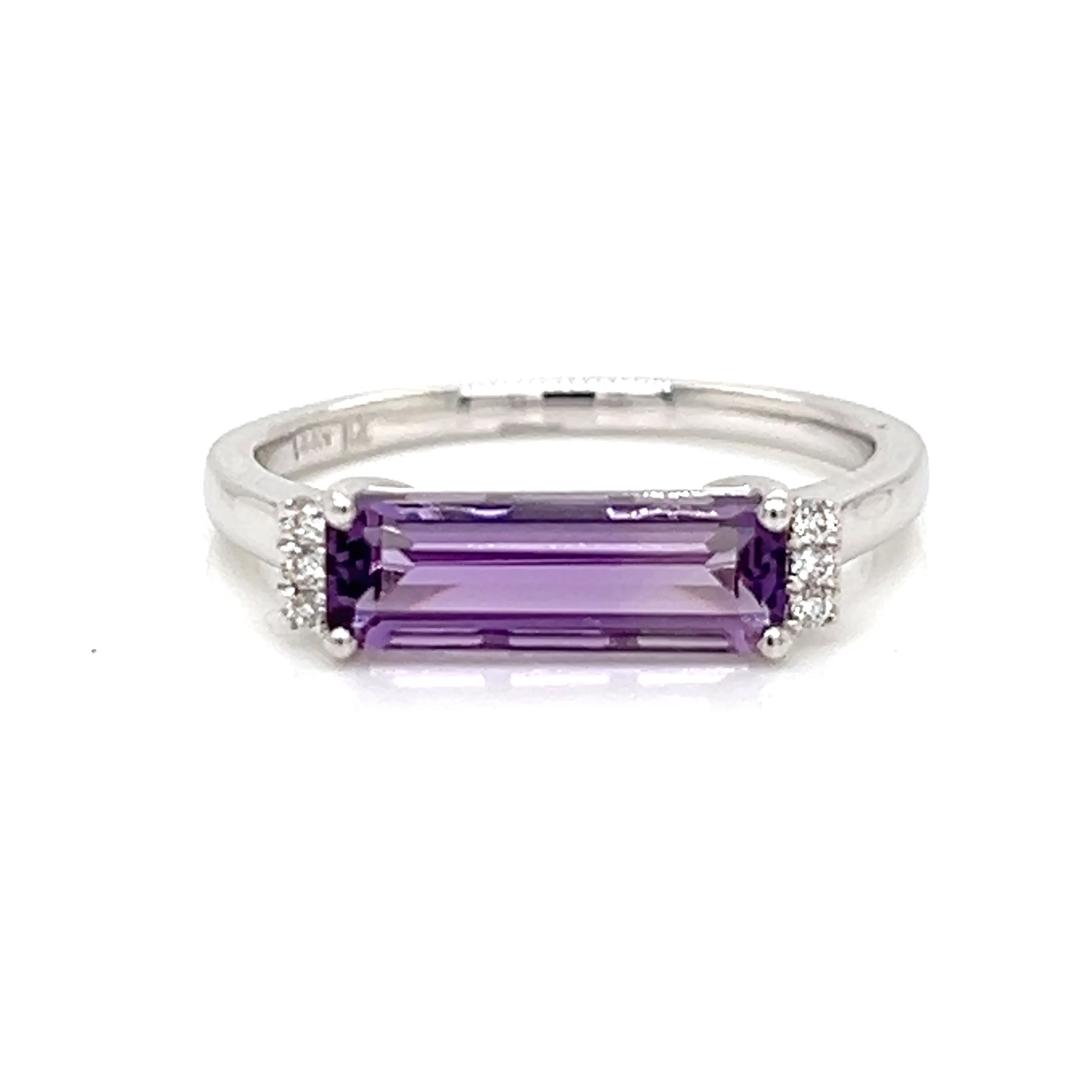 One Lady's LEGENDJEWELRYINC 14 Karat White Women's Colored Stone Ring