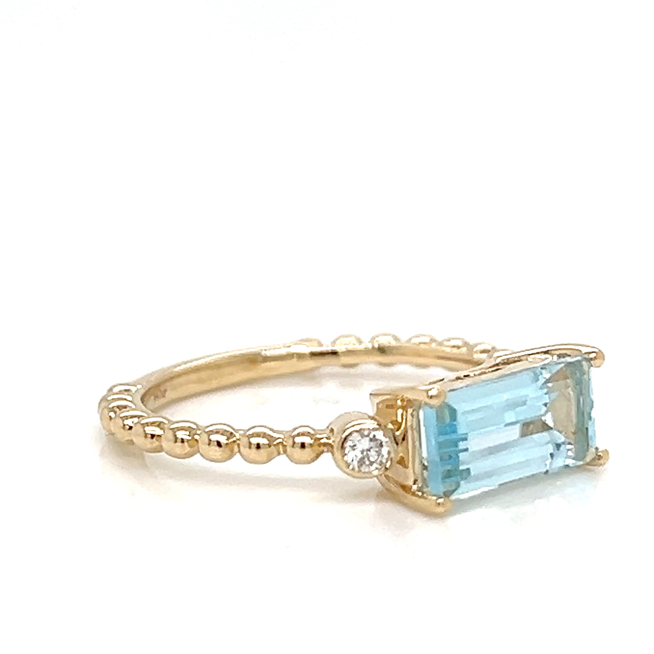 One Lady's LEGENDJEWELRYINC 14 Karat Yellow Women's Colored Stone Ring