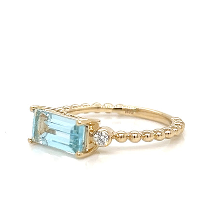 One Lady's LEGENDJEWELRYINC 14 Karat Yellow Women's Colored Stone Ring