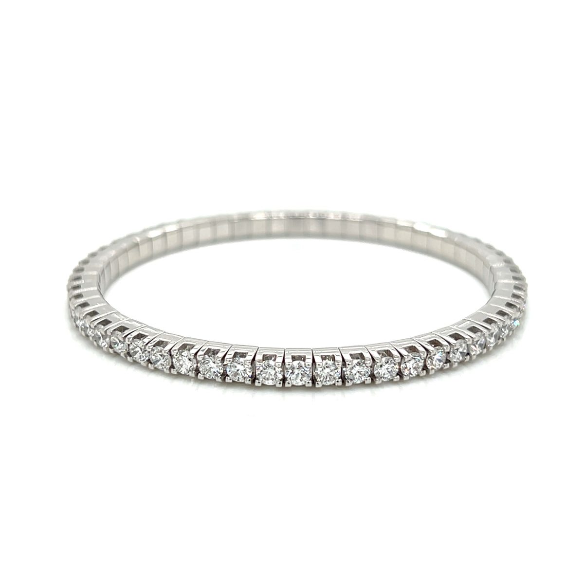 Lady's Lab Grown Diamond Stretch Bracelet