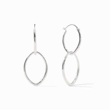 Lady's Earring Silver Brass