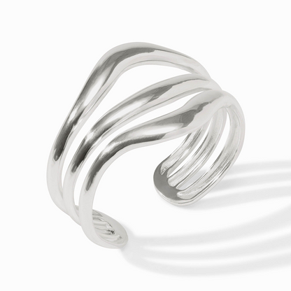 Lady's Cuff Silver Brass