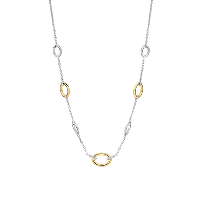 Lady's Necklace Silver Yellow