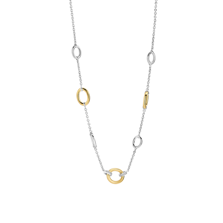 Lady's Necklace Silver Yellow