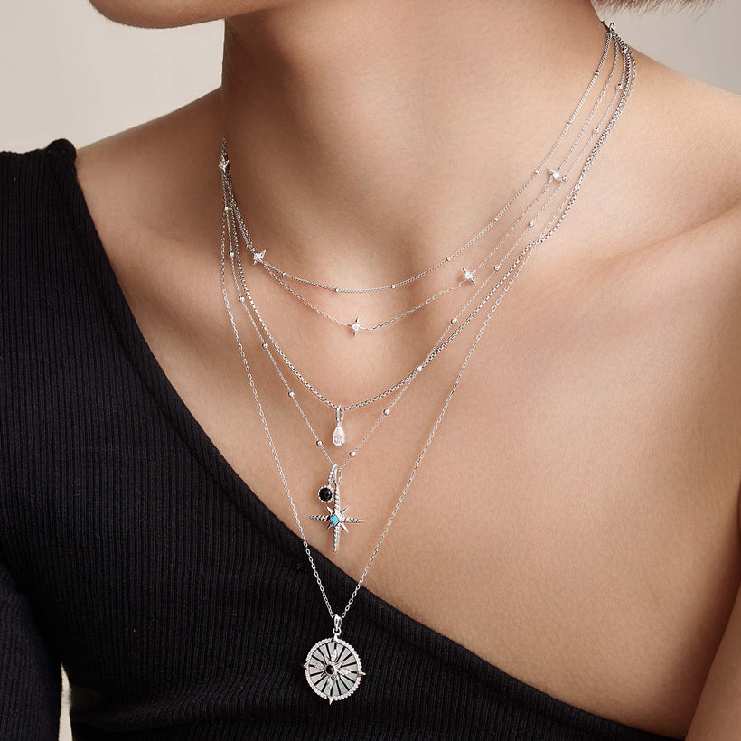 SILVER TEAR DROP CHARM