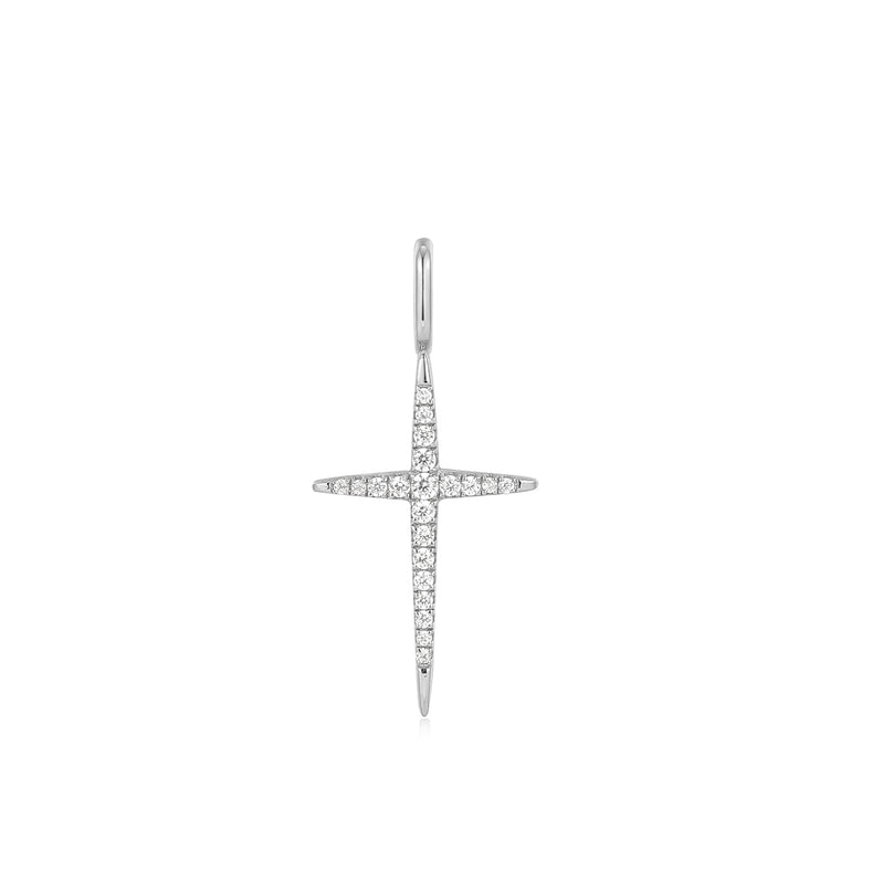 SILVER CROSS CHARM