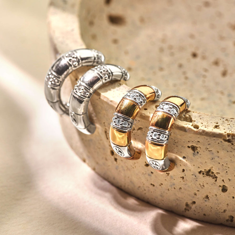 VINTAGE ZIRCONIA EARRINGS