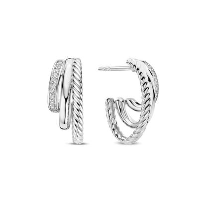 ZIRCONIA STRUCTURE EARRINGS