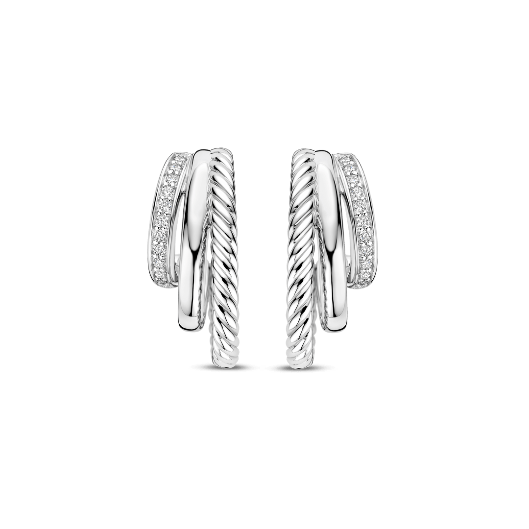 ZIRCONIA STRUCTURE EARRINGS