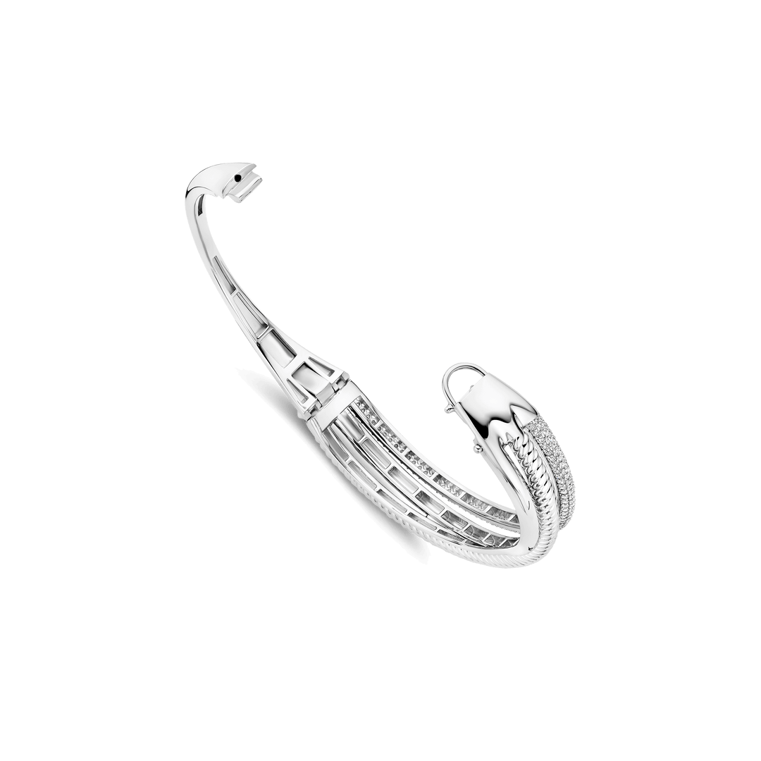 ZIRCONIA STRUCTURE BANGLE