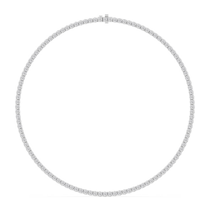 14 KARAT WHITE GOLD LAB GROWN DIAMOND NECKLACE