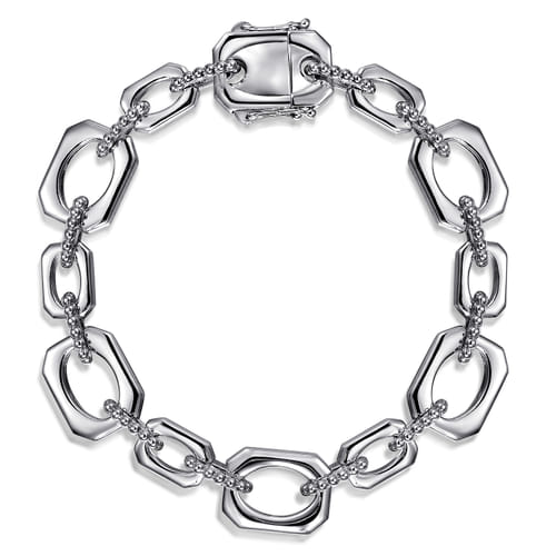LINK CHAIN BRACELET STERLING SILVER 7.5IN BUJUKAN