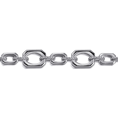 LINK CHAIN BRACELET STERLING SILVER 7.5IN BUJUKAN