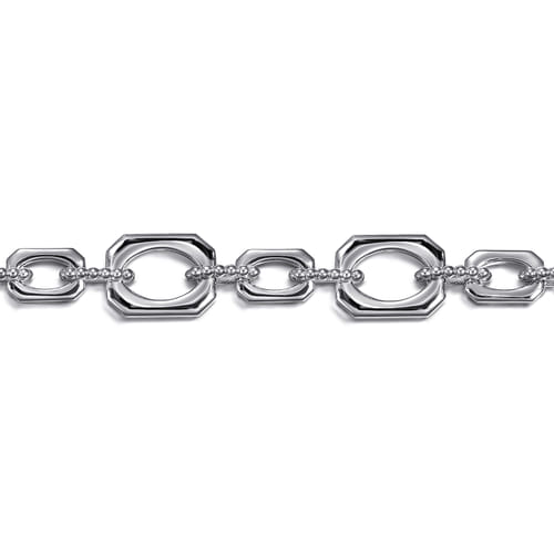 LINK CHAIN BRACELET STERLING SILVER 7.5IN BUJUKAN