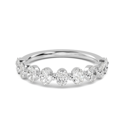 One Lady's Lab Grown Diamond Wedding Band
