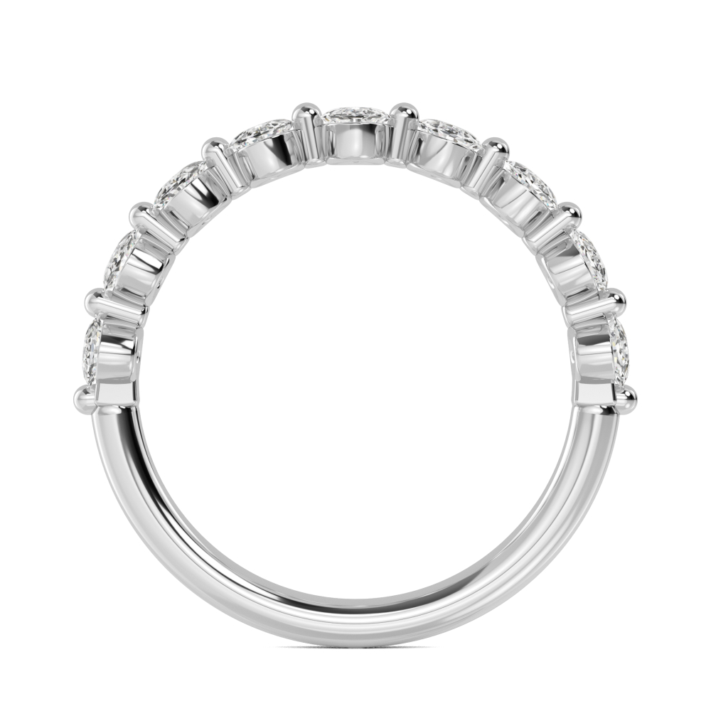 One Lady's Lab Grown Diamond Wedding Band