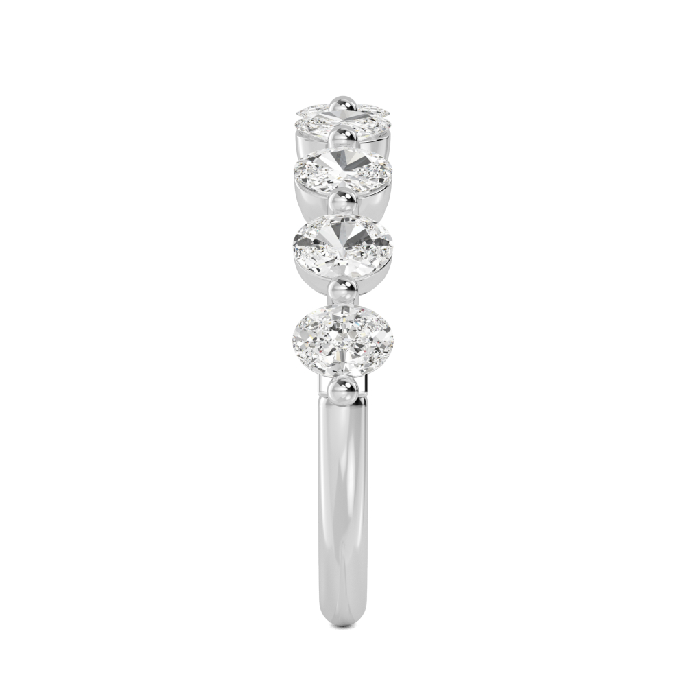 One Lady's Lab Grown Diamond Wedding Band