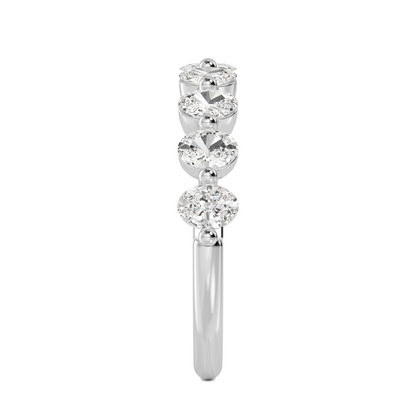 One Lady's Lab Grown Diamond Wedding Band