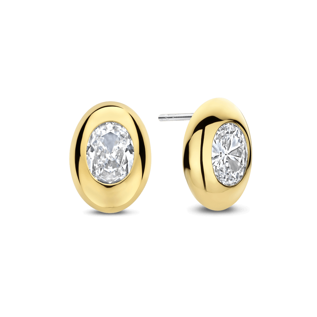 OVAL SPARKLE EARRING