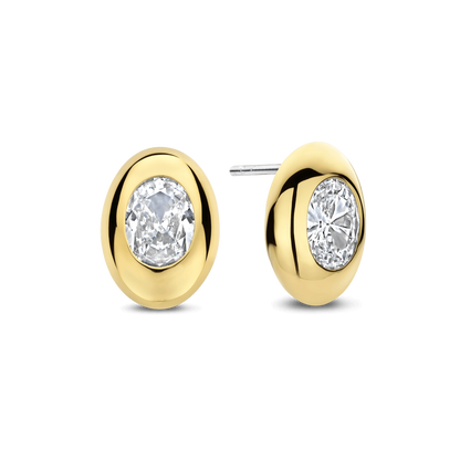 OVAL SPARKLE EARRING