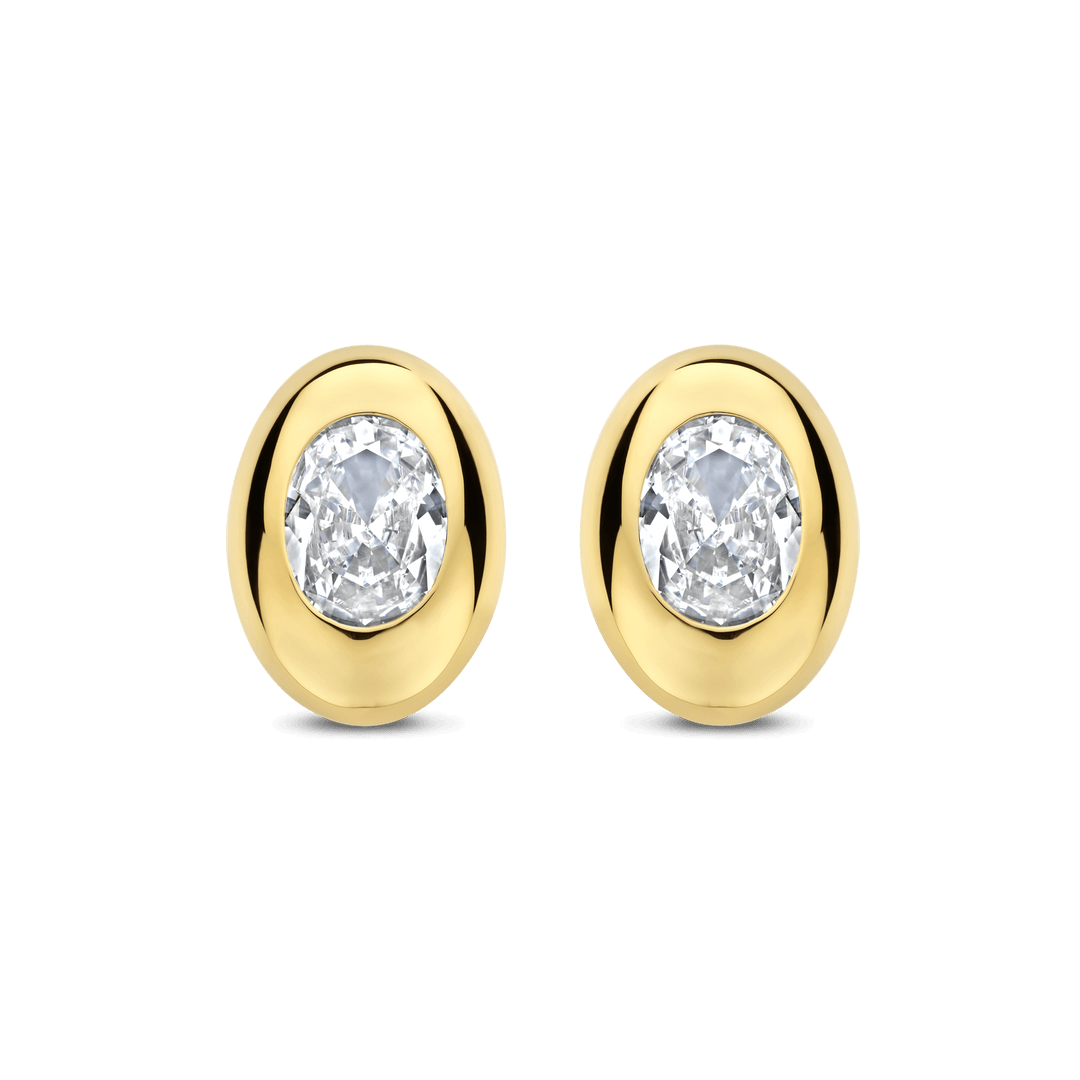 OVAL SPARKLE EARRING