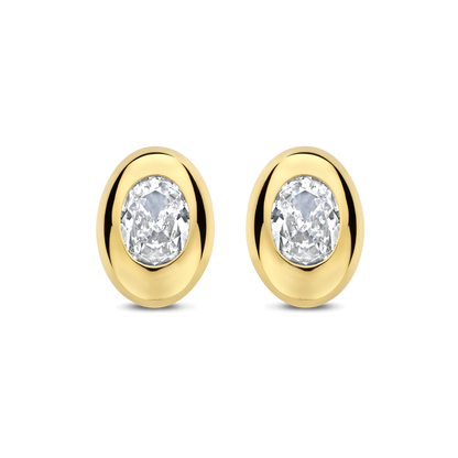 OVAL SPARKLE EARRING
