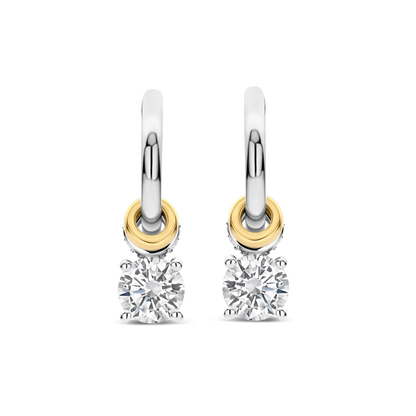 ZIRCONIA CHARM HOOPS