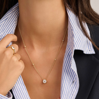 ROUND ZIRCONIA NECKLACE