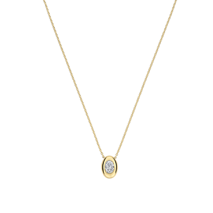 OVAL SPARKLE NECKLACE