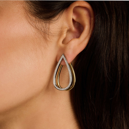 CLASSIC SOFT OVAL DOUBLE EARRINGS