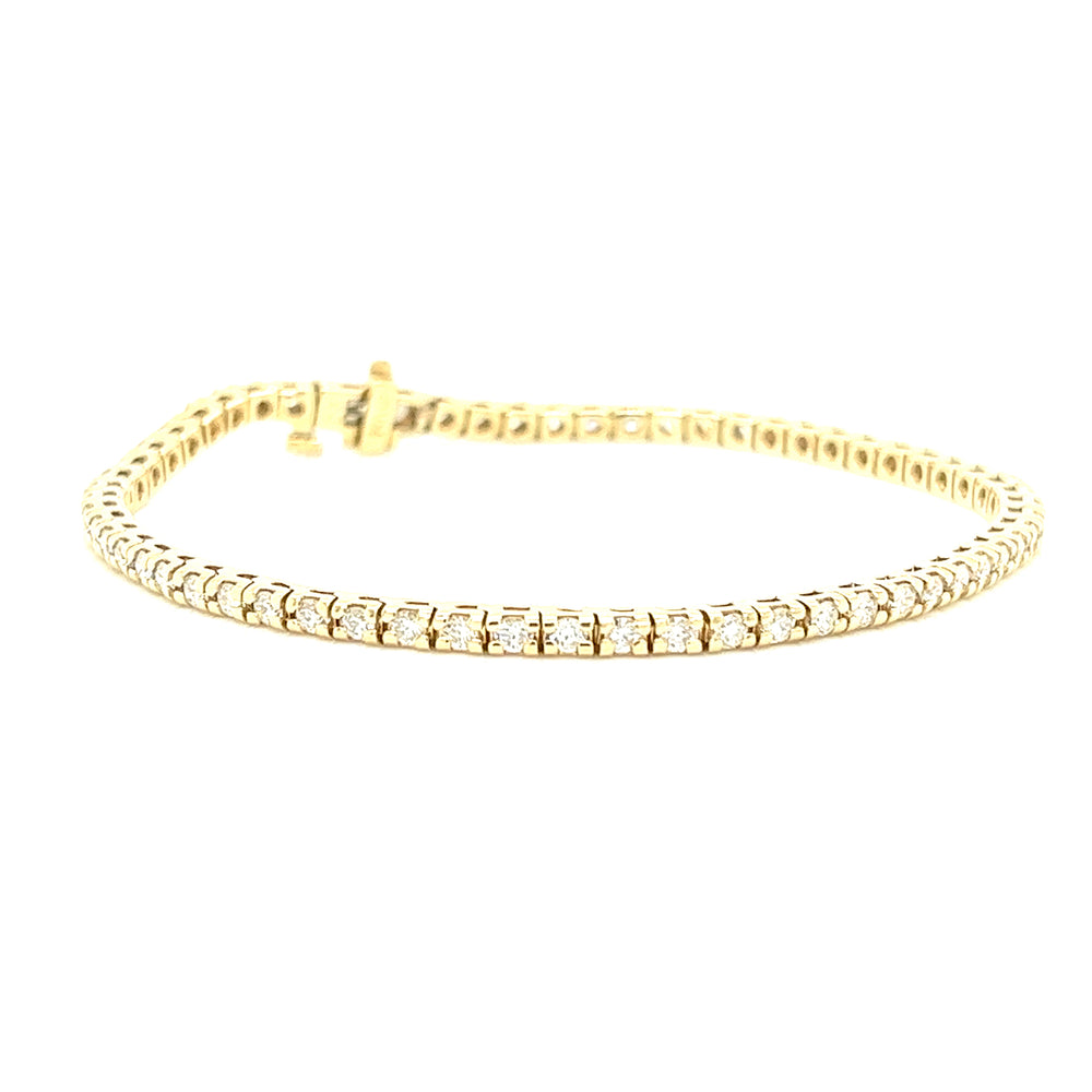 *LAB GROWN*14KY DIAMOND TENNIS BRACELET