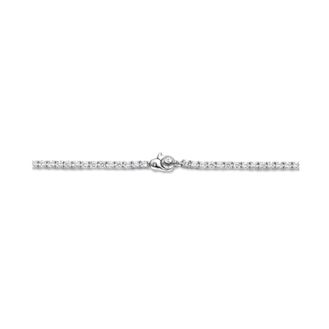 Lady's Necklace Silver White