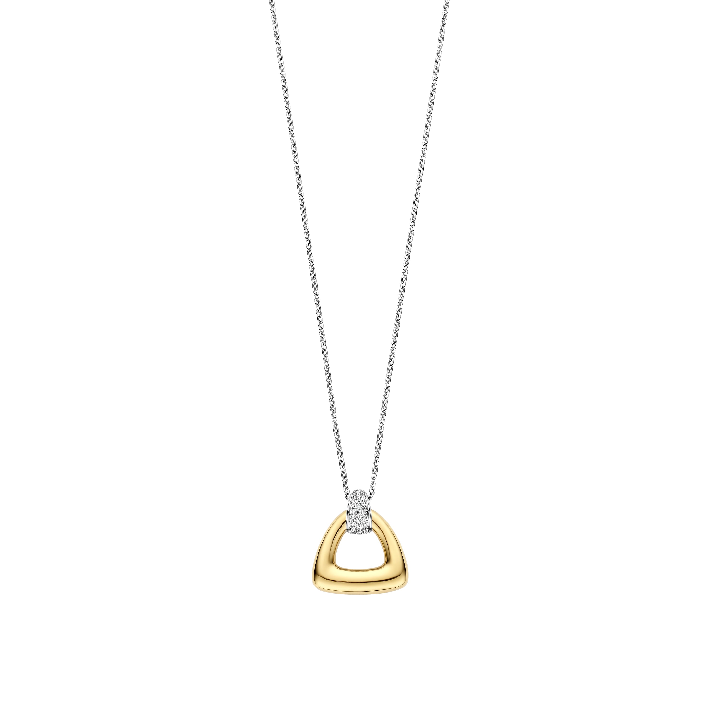 SS/GP CZ TRINGLE NECK