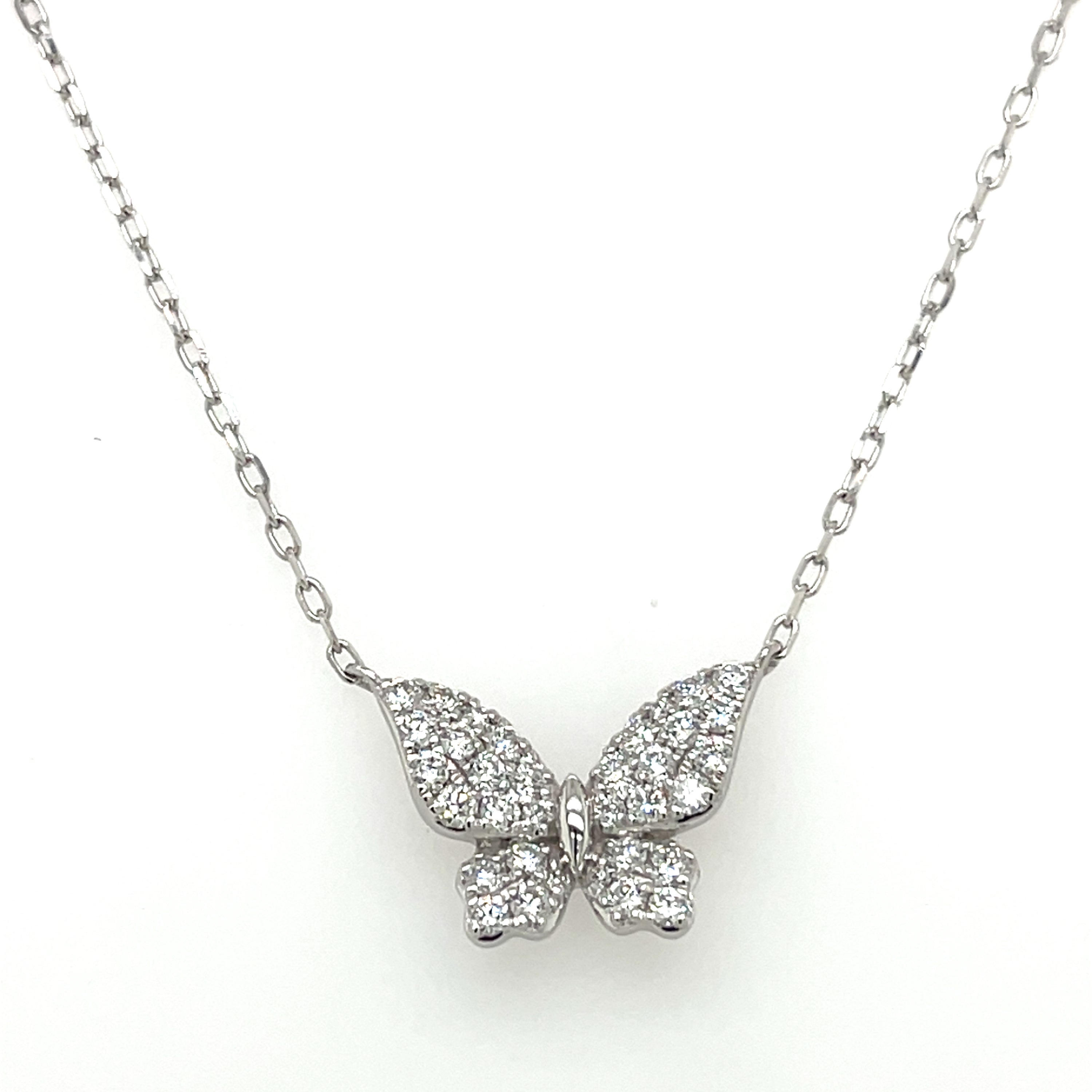 Lady's Necklace 14 Karat White