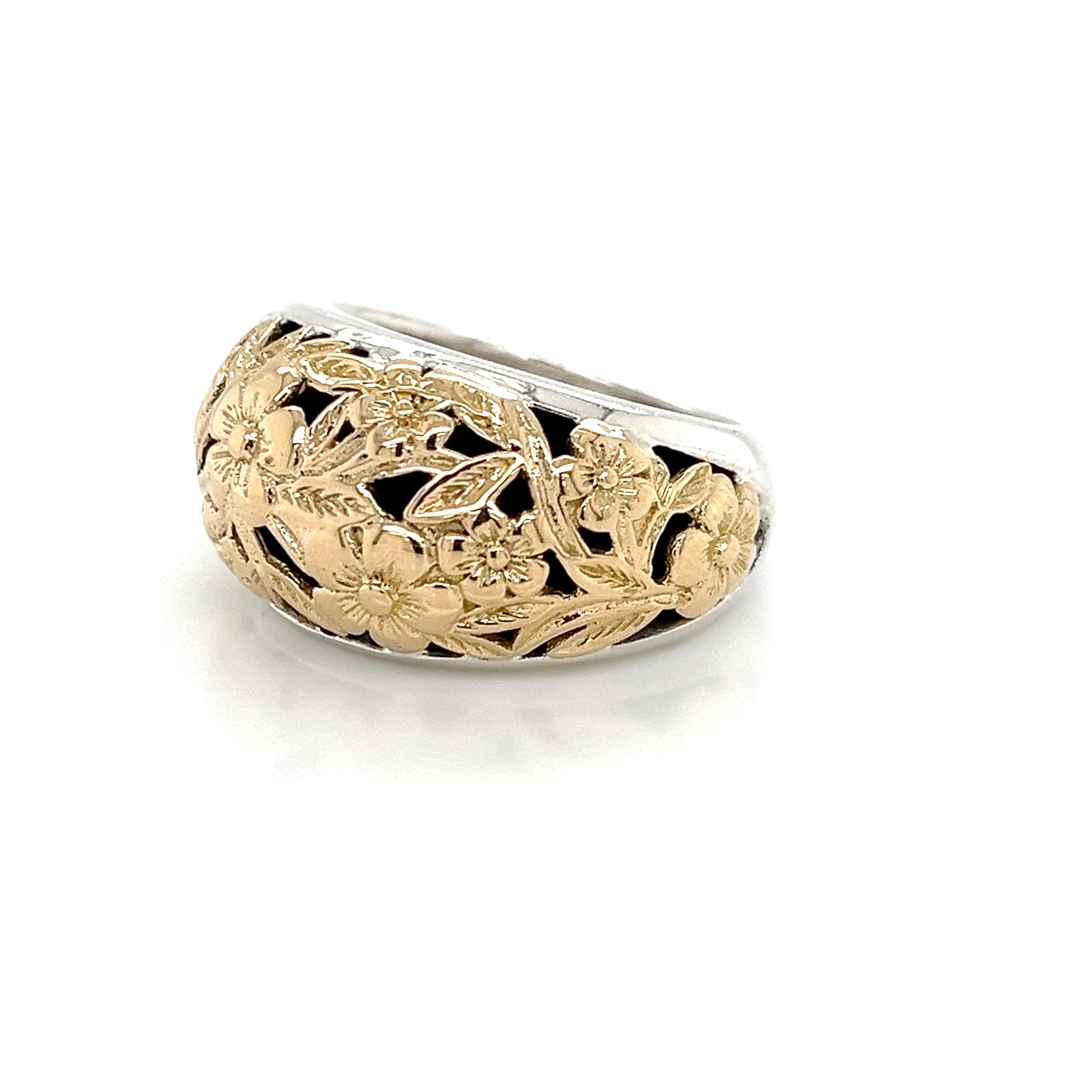 HARMONY RING IN 18K GOLD AND STERLING SILVER