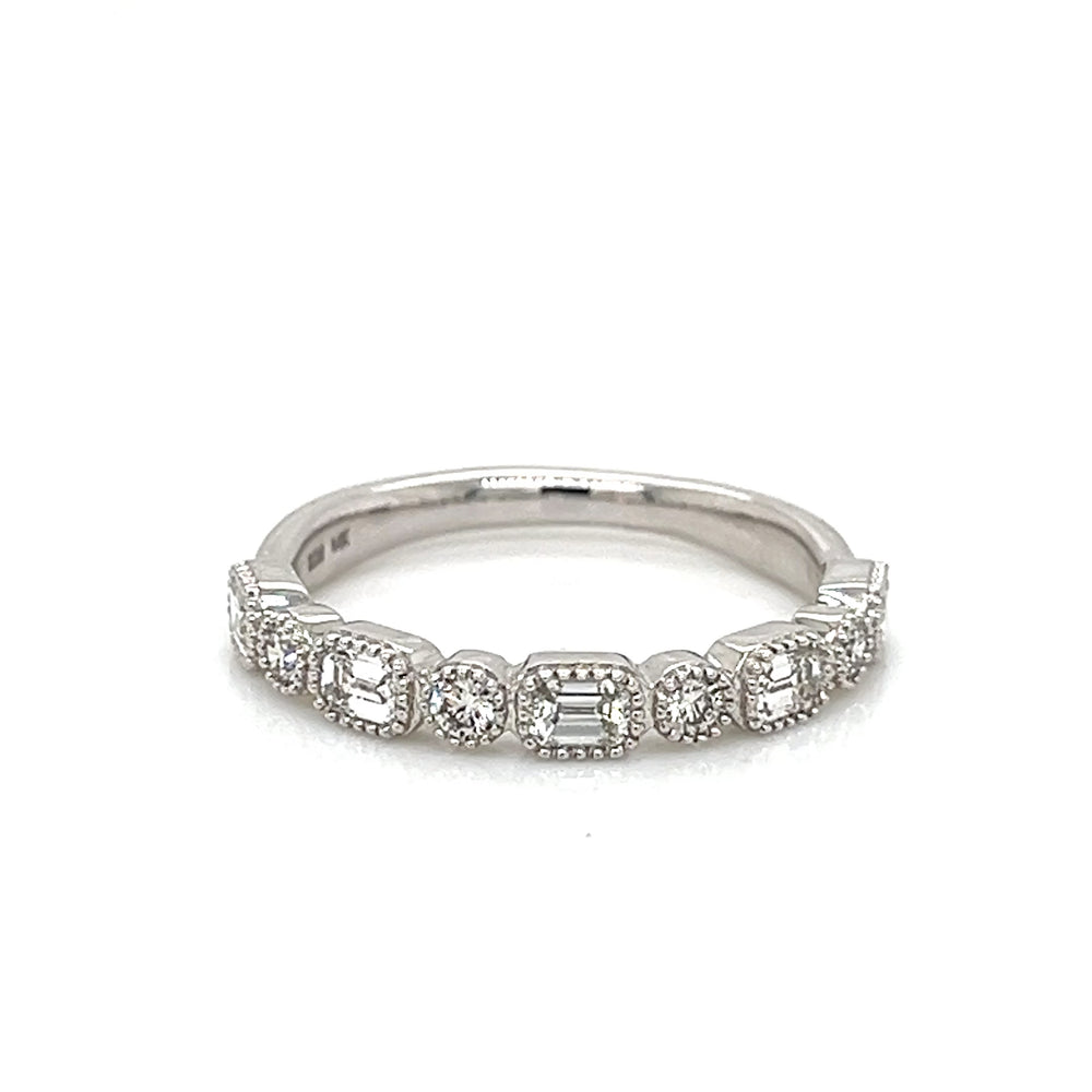 Lady's Ring 14 Karat White Engagement Ring
