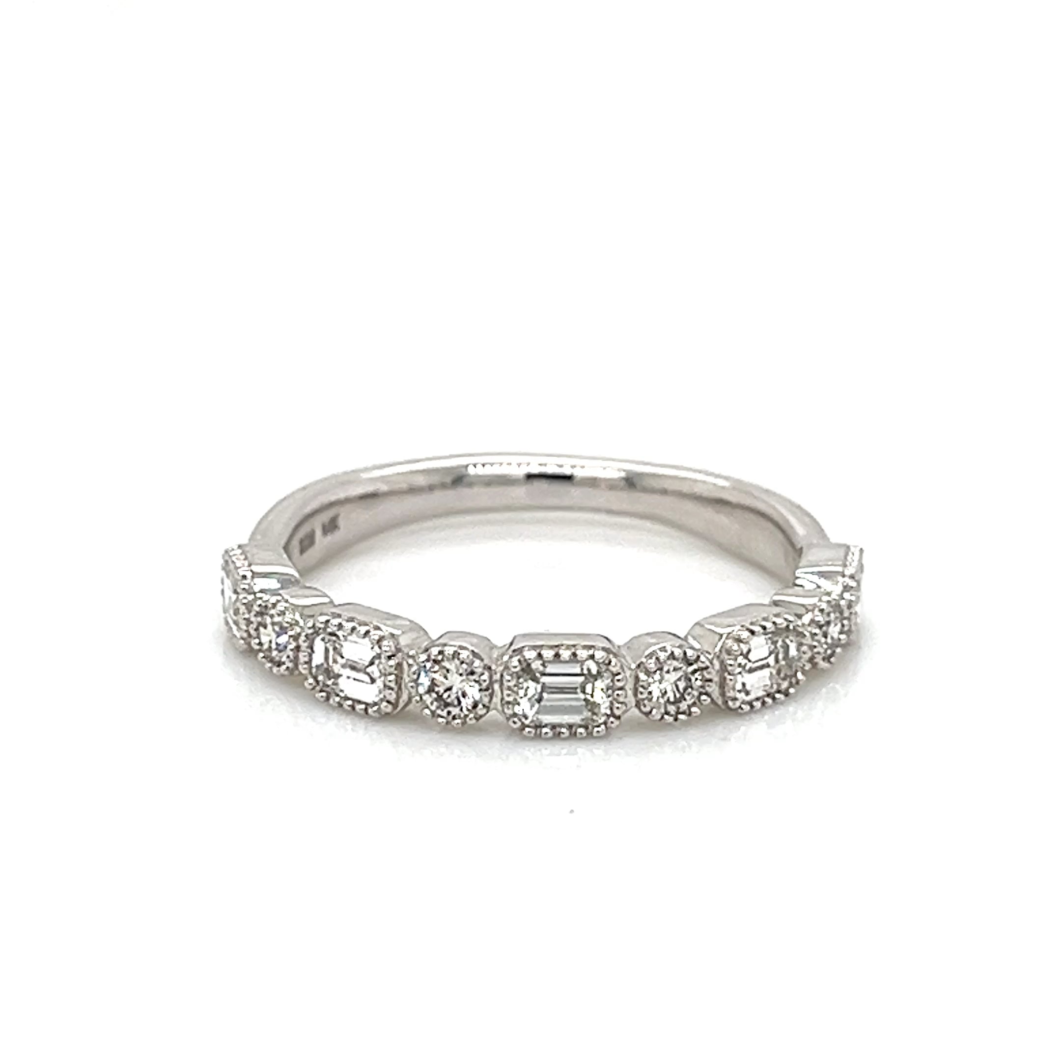 Lady's Ring 14 Karat White Engagement Ring
