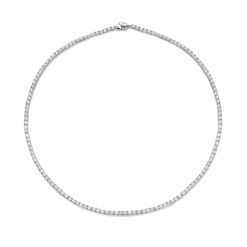 Lady's Necklace Silver White
