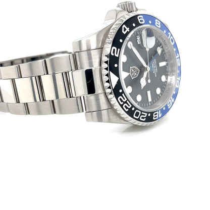 STNLS STEEL 3LINK  GMT AUTOMAT