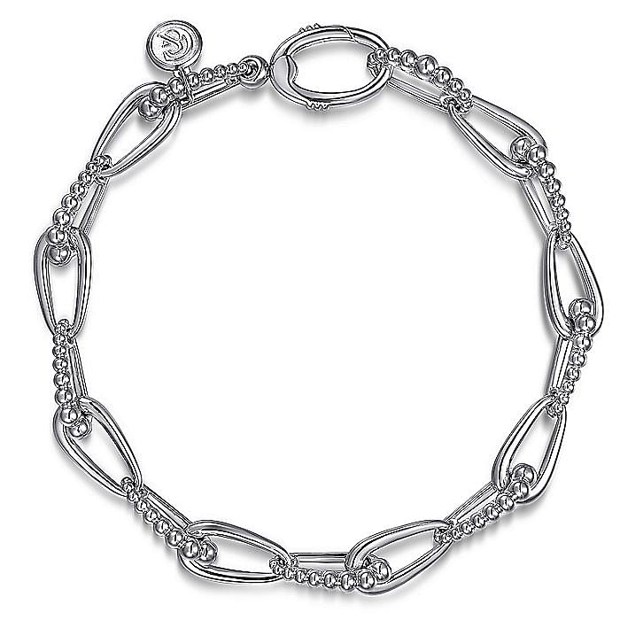 STERLING SILVER BUJUKAN LINK CHAIN BRACELET