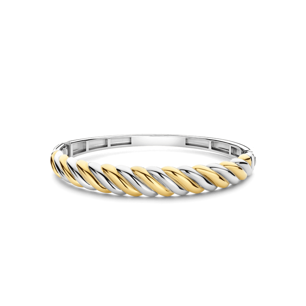 Lady's Bangle Silver Two Tone
