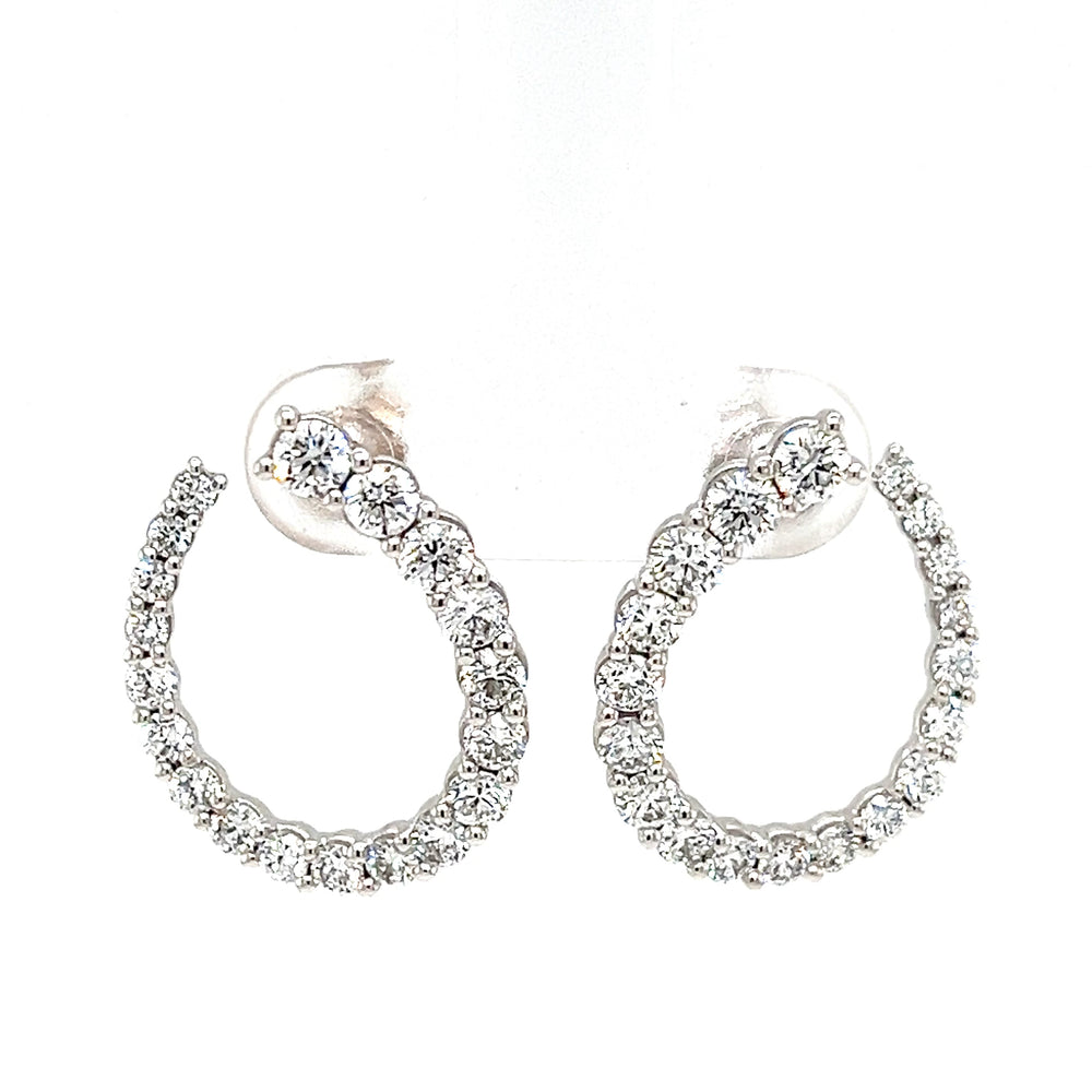 LAB GROWN DIAMOND SWIRL HOOPS