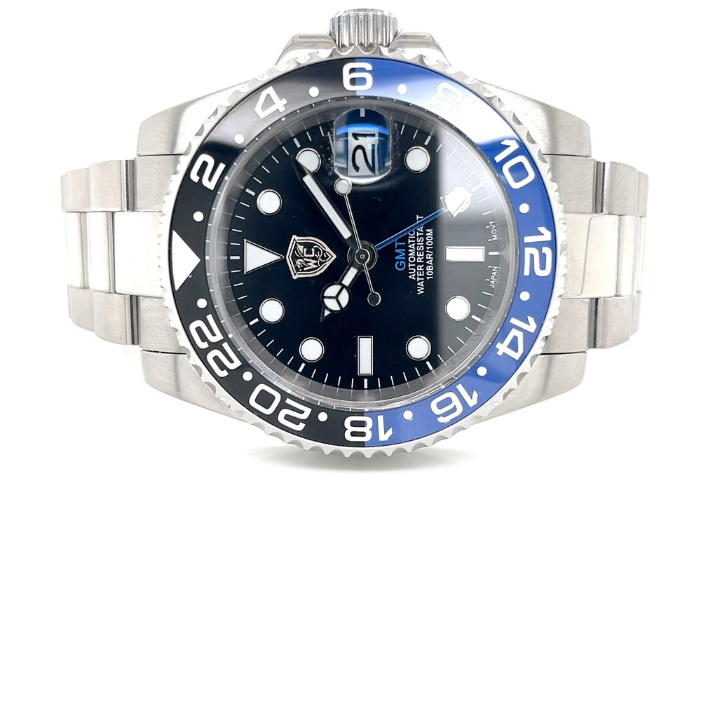STNLS STEEL 3LINK  GMT AUTOMAT