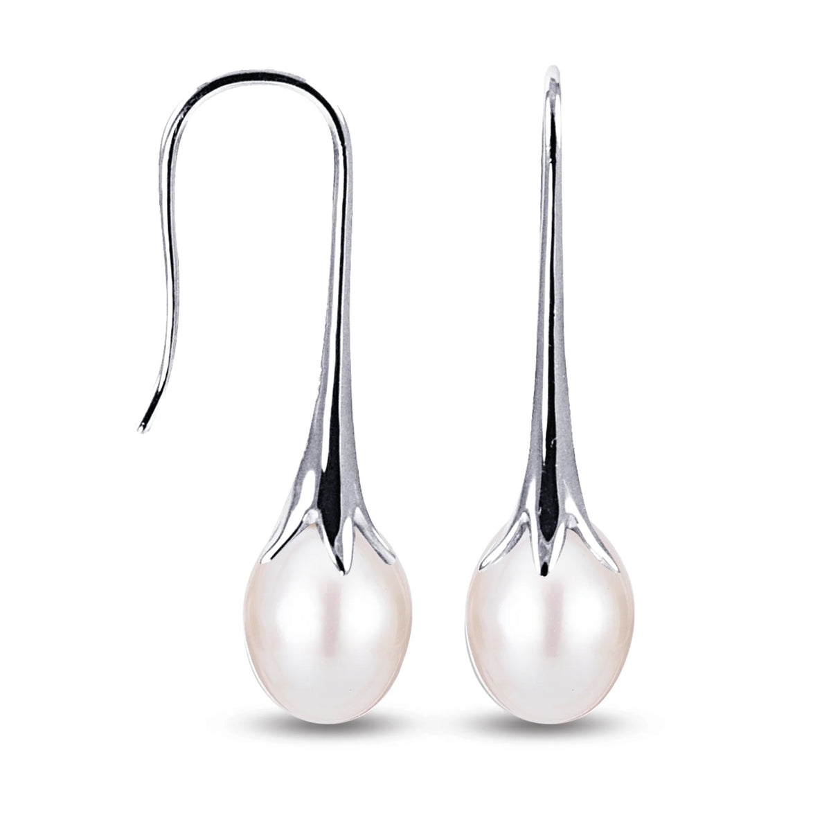 STERLING SILVER FRESHWATER PEARL EARRINGS