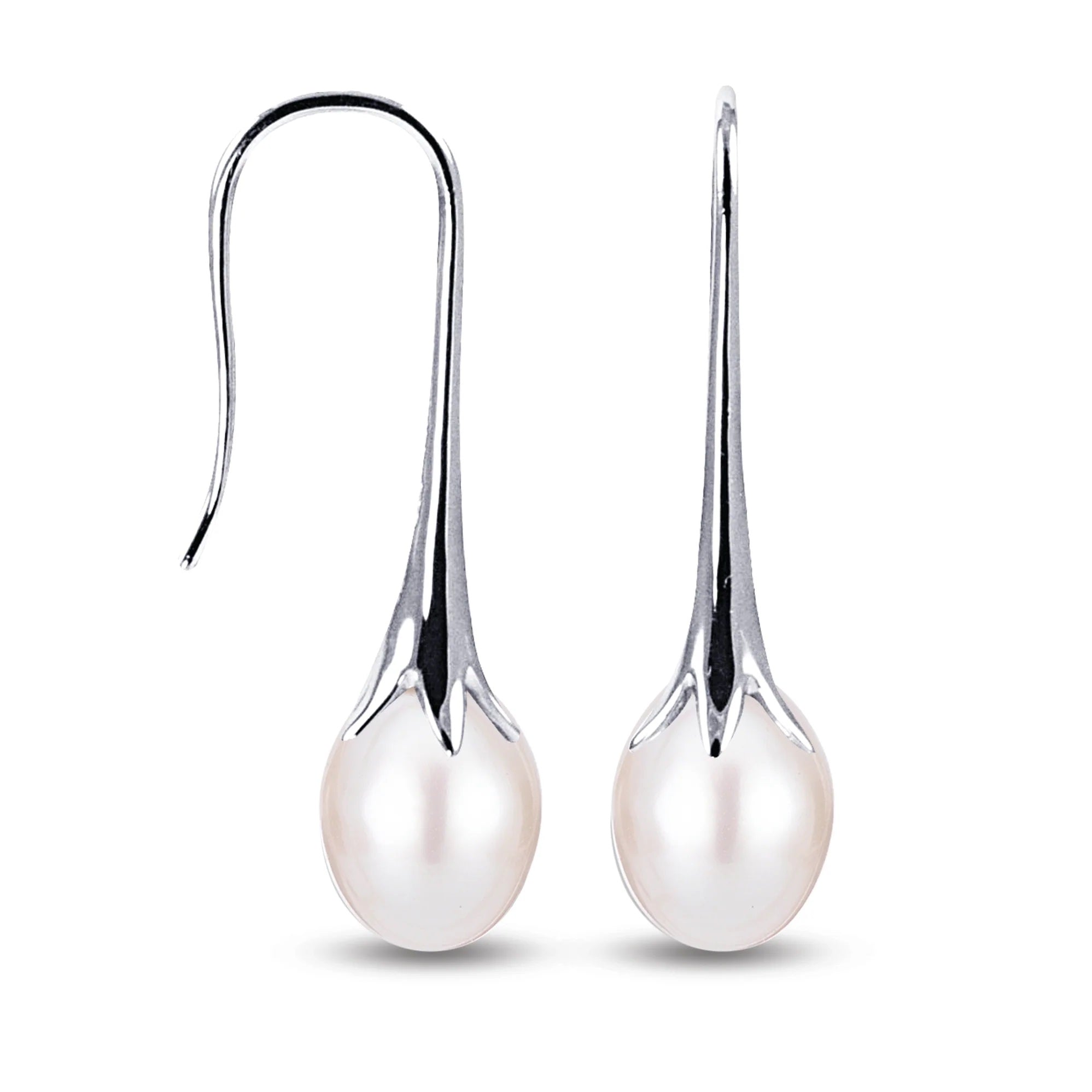 STERLING SILVER FRESHWATER PEARL EARRINGS