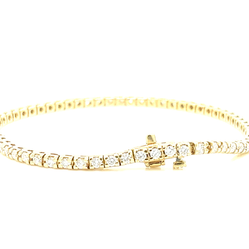 *LAB GROWN*14KY DIAMOND TENNIS BRACELET