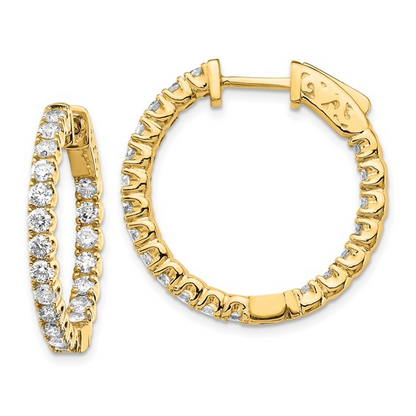 LAB GROWN DIAMOND HOOP EARRINGS