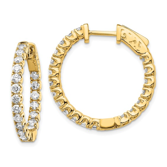 LAB GROWN DIAMOND HOOP EARRINGS